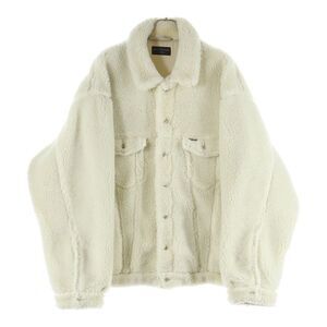 Balenciaga 23AW Unisex Oversized Boa Jacket Blouson Jacket Ivory 774376